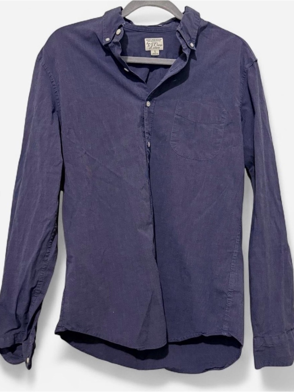 J. Crew Classic Preppy Menswear Organic Cotton Button Down Workwear Large